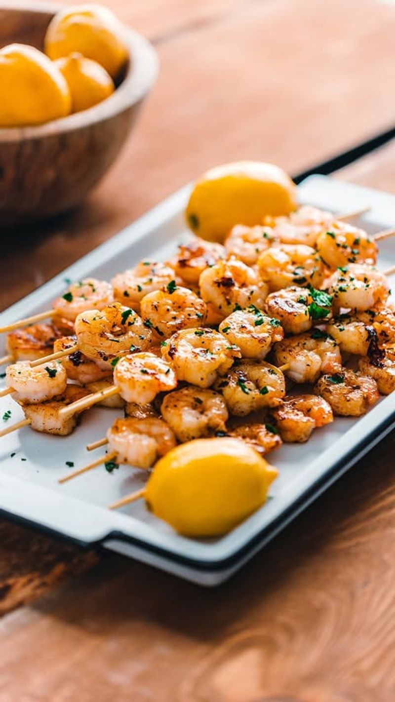 Lemon Herb Grilled Shrimp Skewers