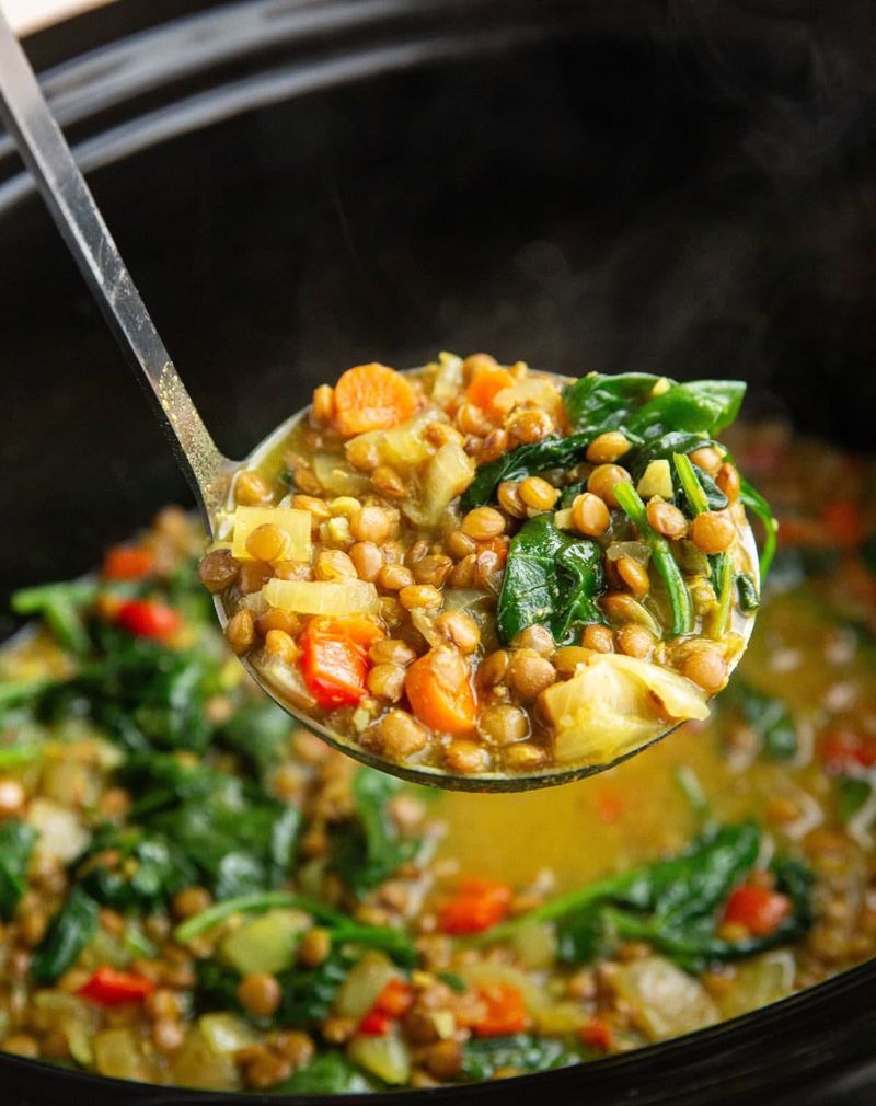 Lentil Soup with Spinach