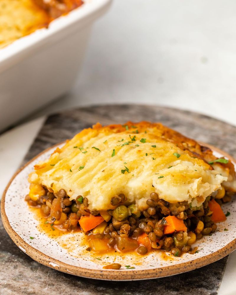 Lentil and Mushroom Shepherd’s Pie