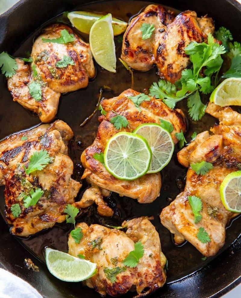 Lime Cilantro Chicken Thighs