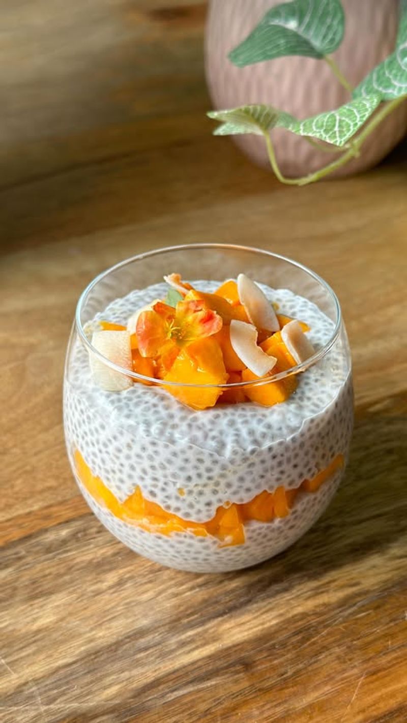 Mango and Coconut Chia Pudding