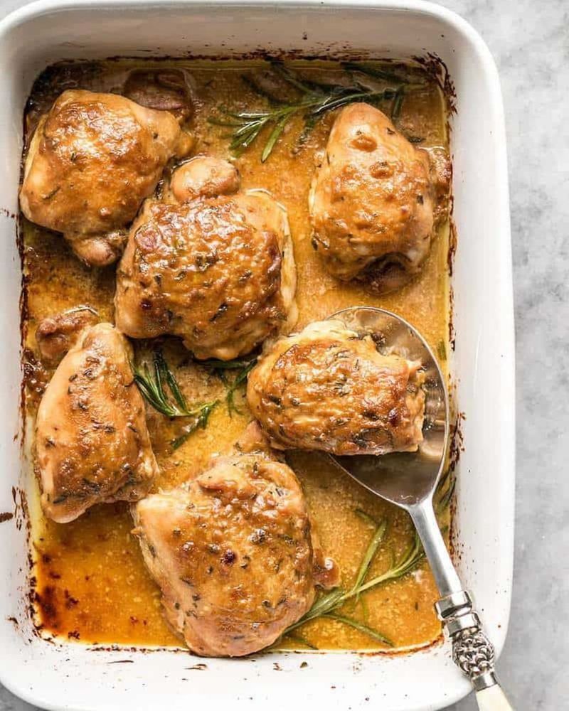 Maple Dijon Chicken Thighs
