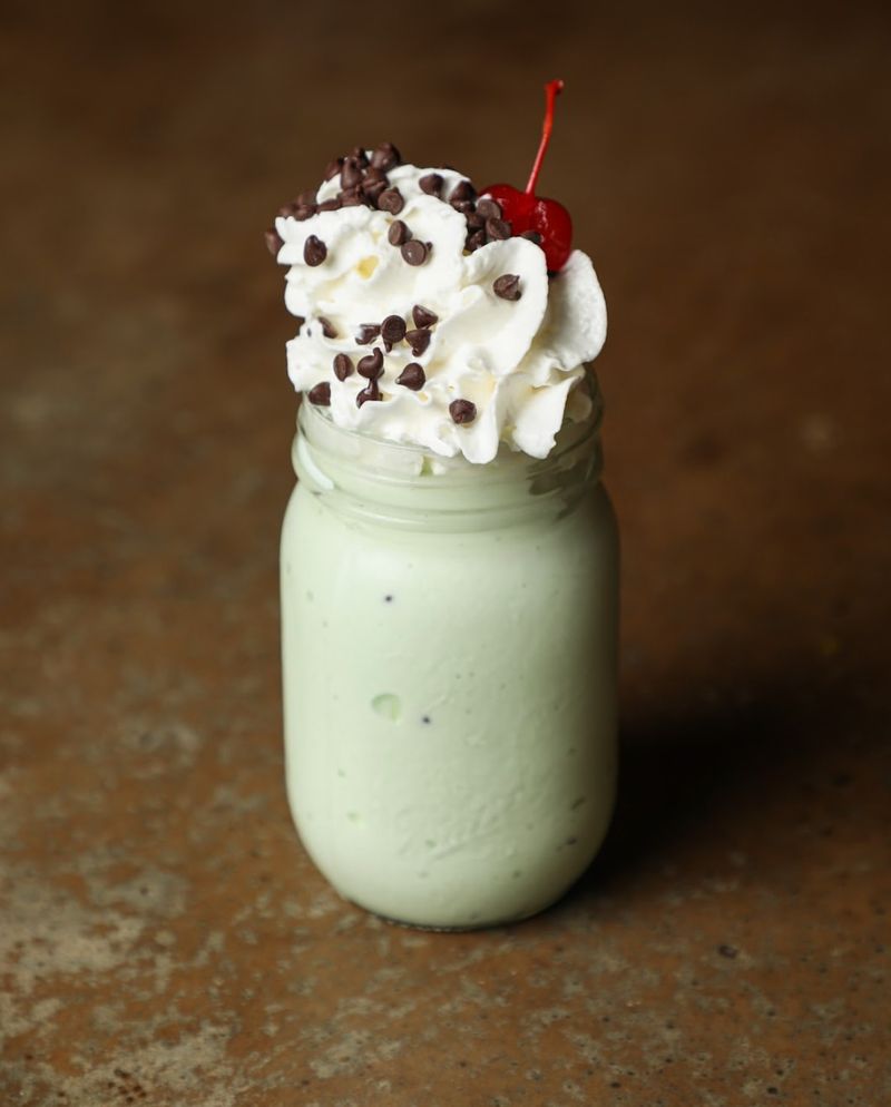 Mint Chocolate Chip Milkshake