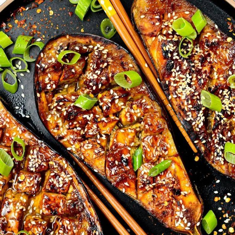 Miso Glazed Eggplant