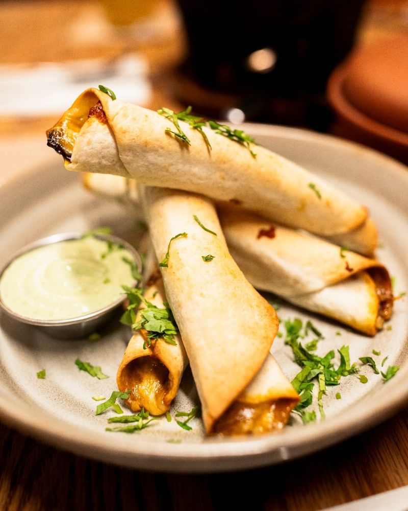 Mushroom and Cheese Taquitos