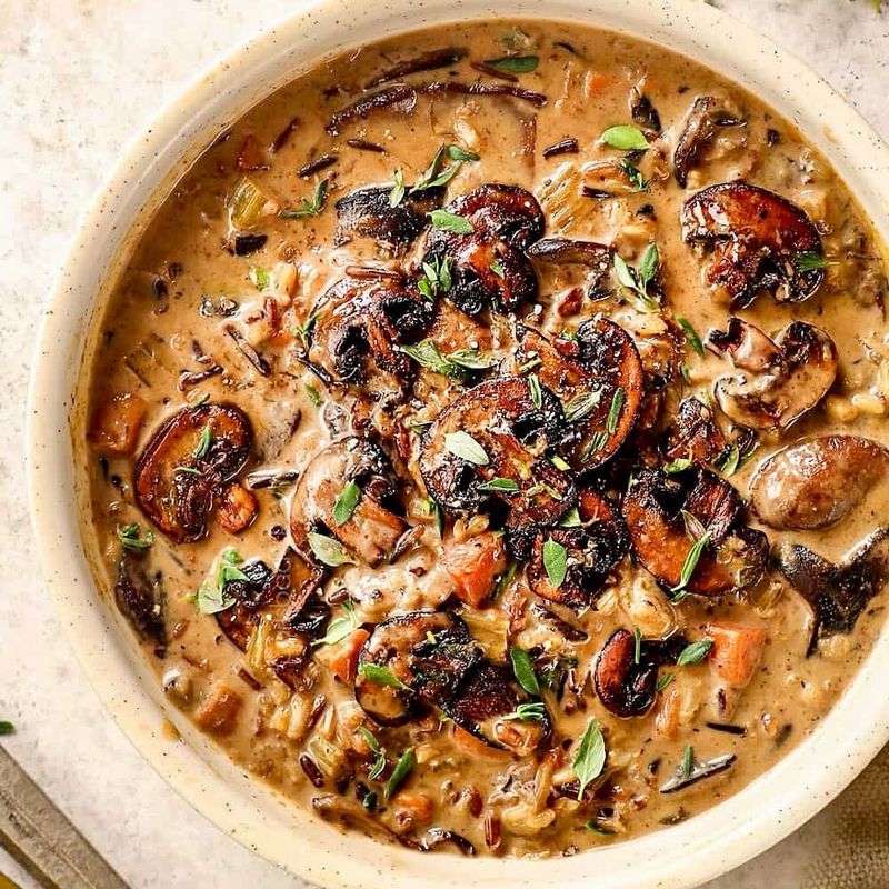 Mushroom and Wild Rice Casserole