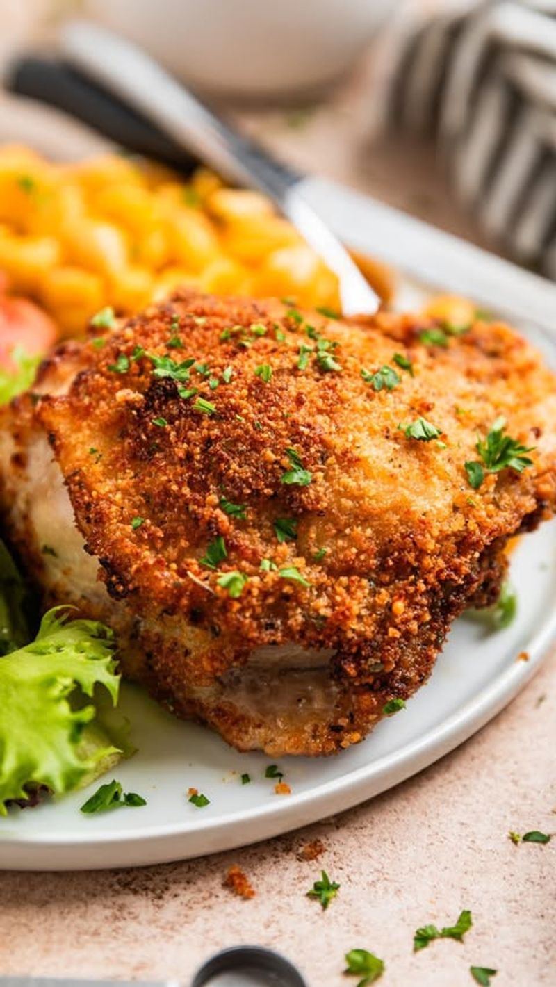 Parmesan Crusted Chicken Thighs