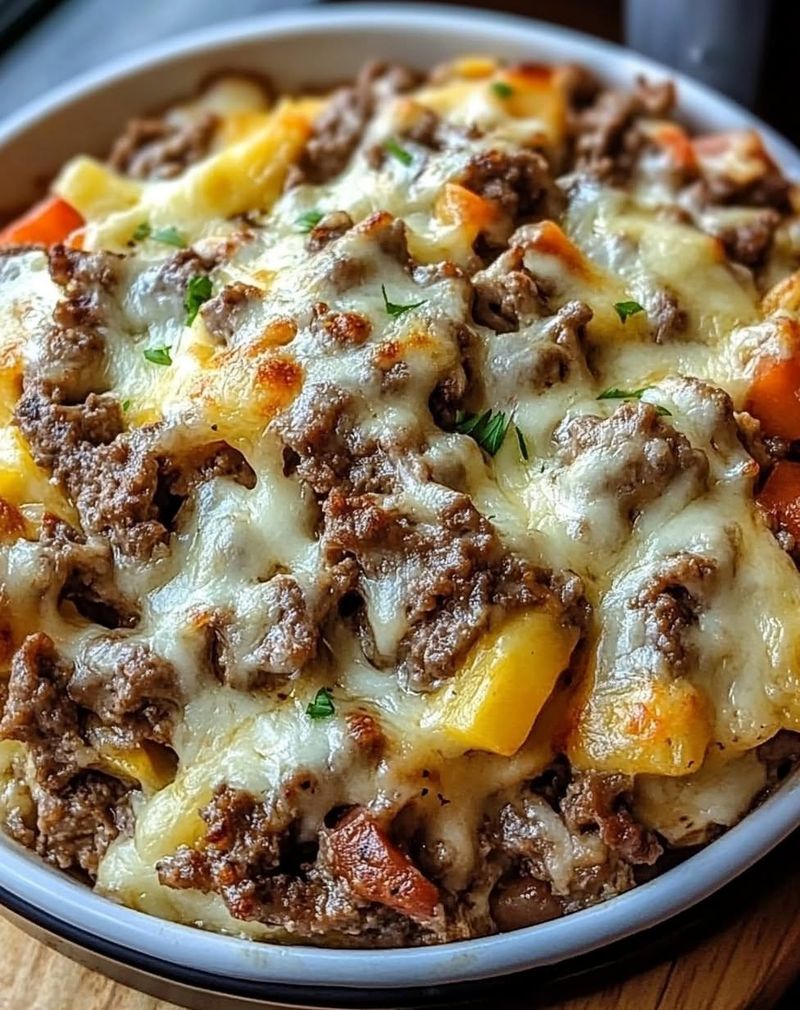 Philly Cheese Steak Casserole