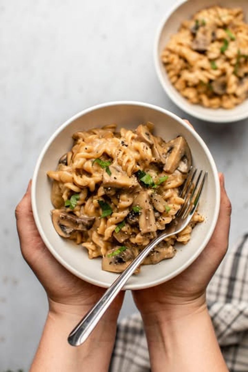 Rich Mushroom Stroganoff