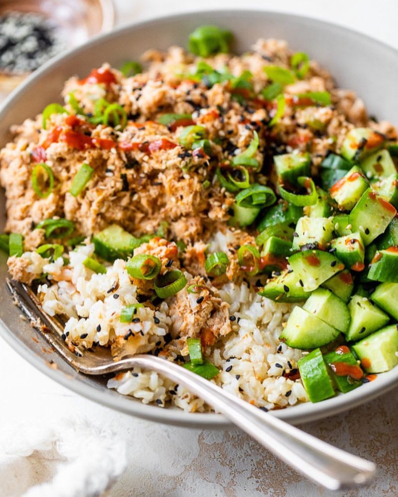 Salmon and Brown Rice Bowl