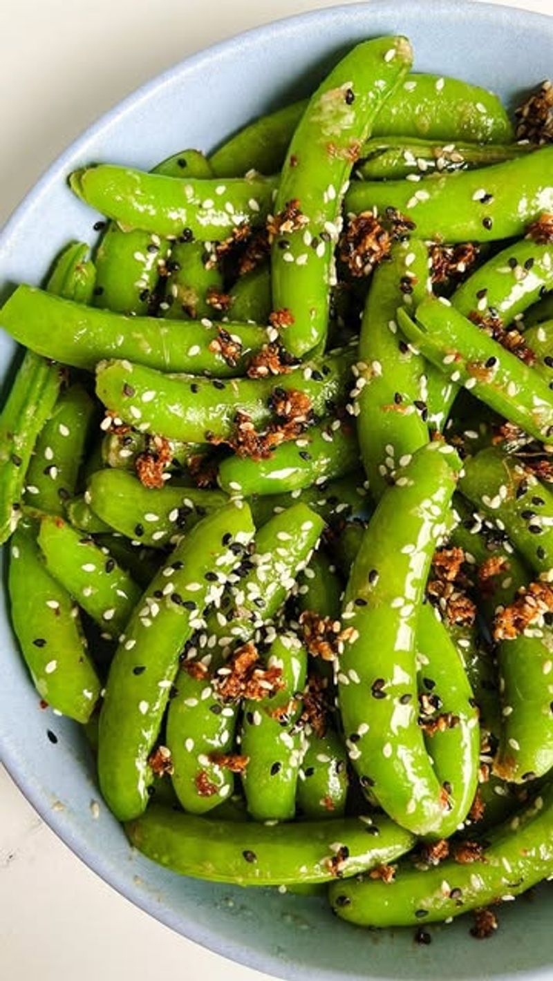 Sesame Ginger Snap Peas