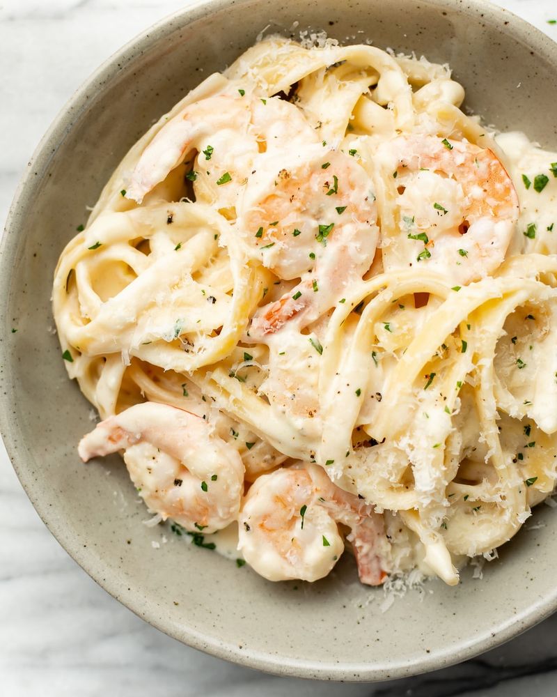 Shrimp Alfredo Fettuccine