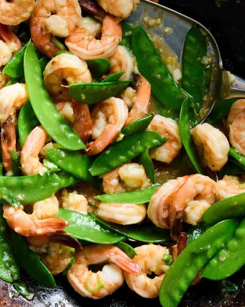 Shrimp Stir-Fry with Snow Peas