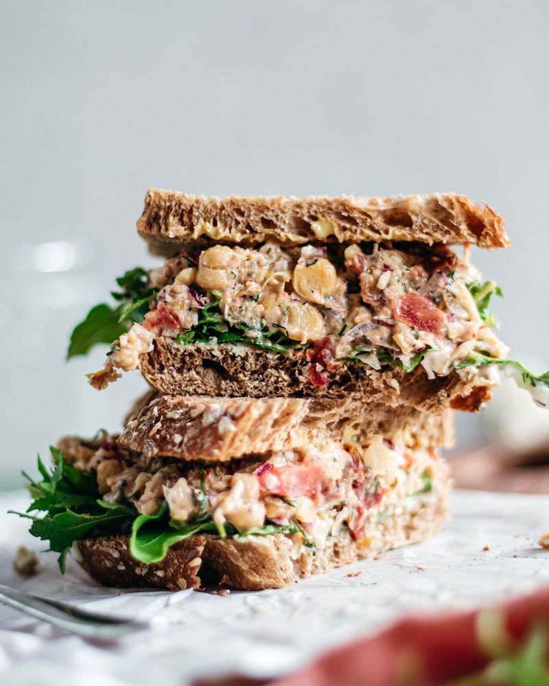 Smashed Chickpea Salad