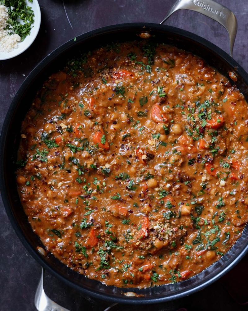 Spicy Lentil and Chickpea Stew