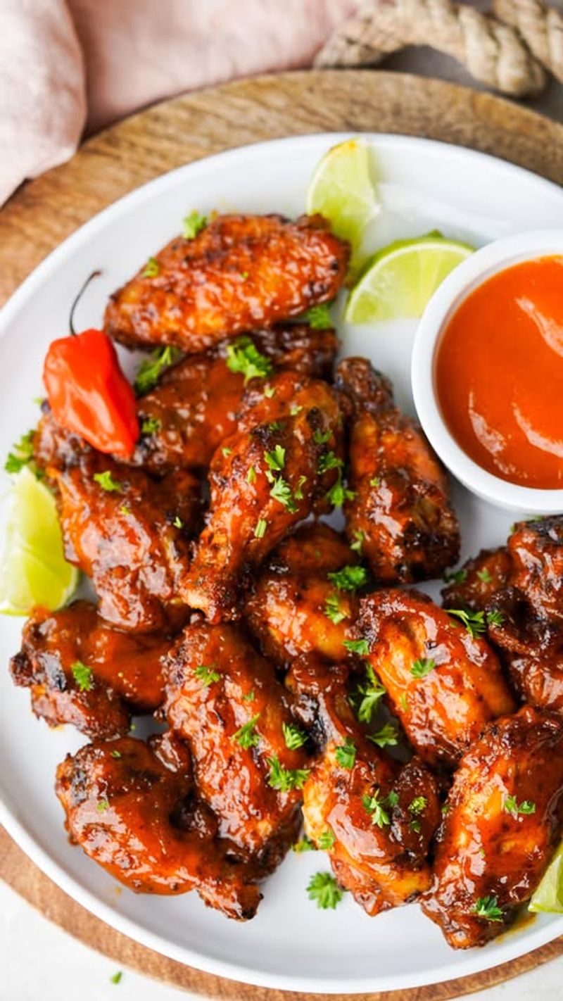 Spicy Mango Habanero Wings