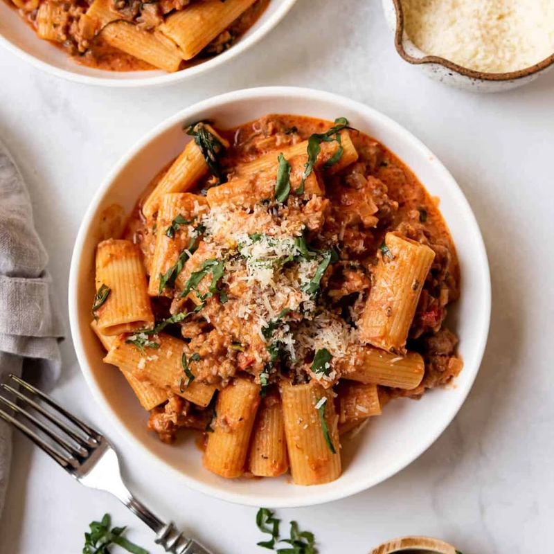 Spicy Sausage Rigatoni