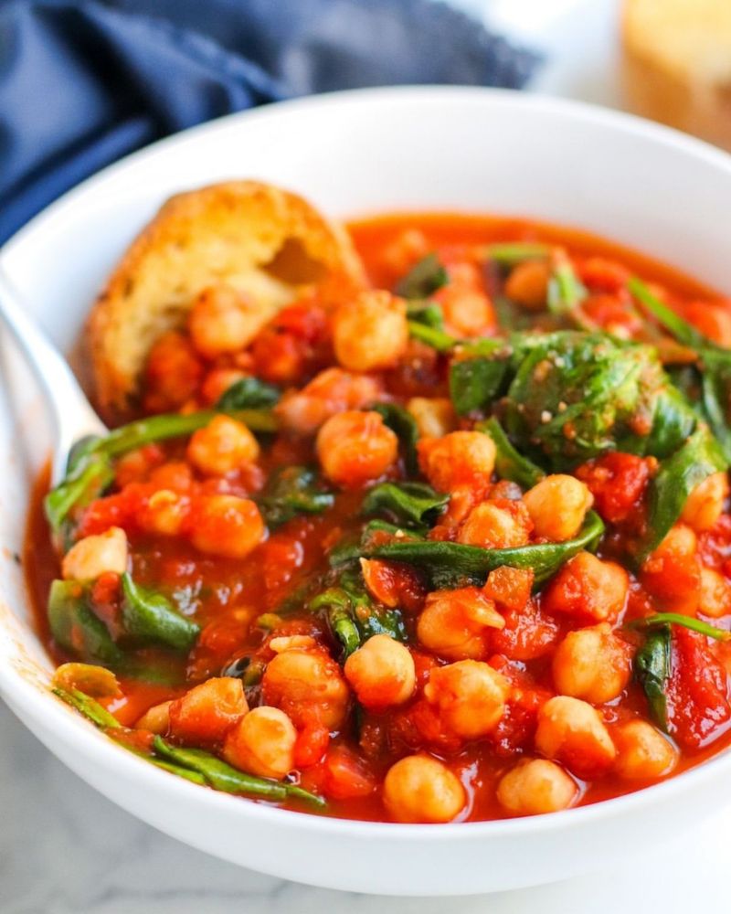 Spinach and Chickpea Stew