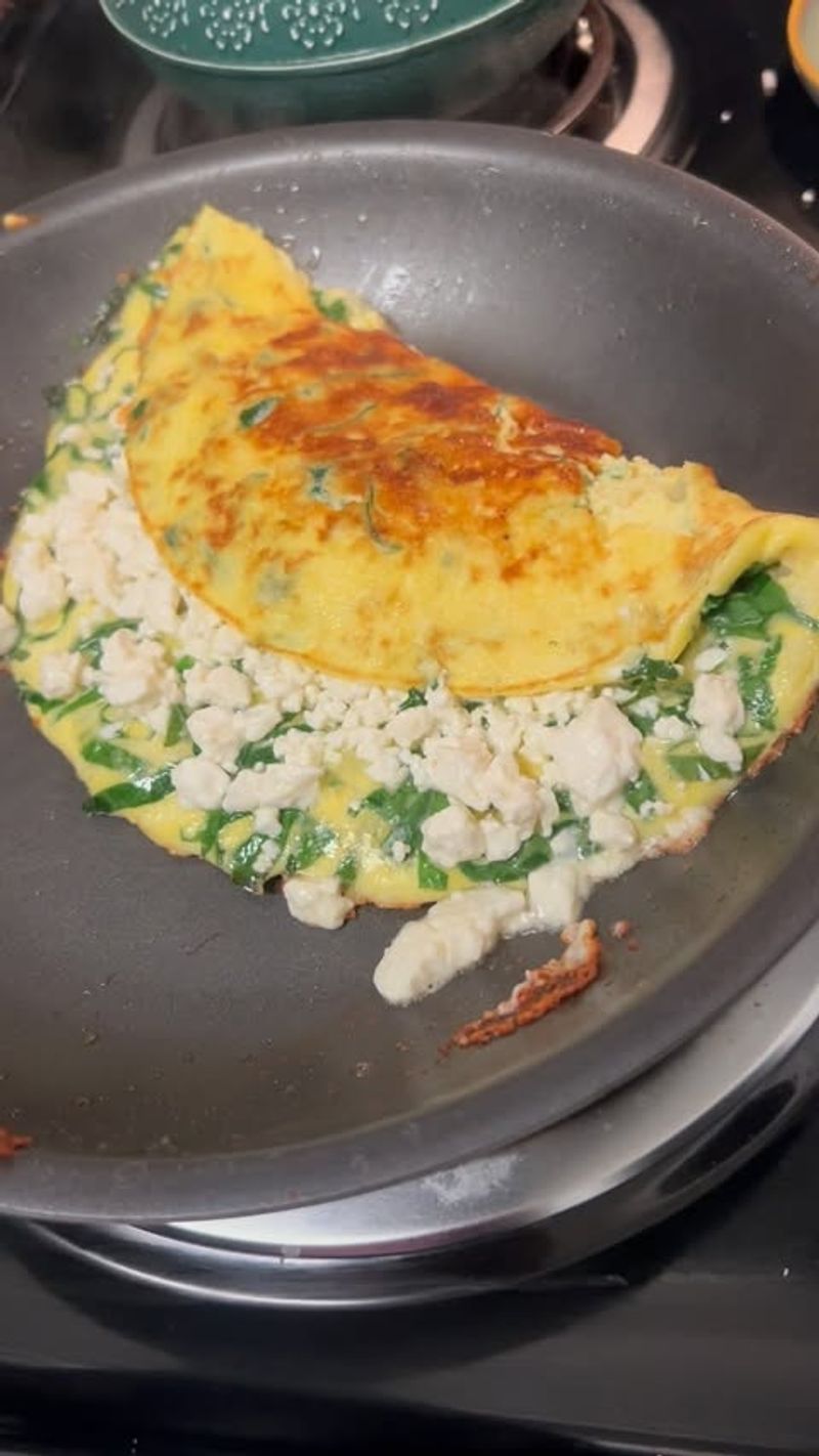 Spinach and Feta Omelette