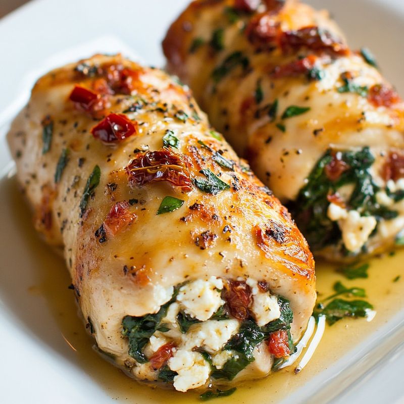 Spinach and Feta Stuffed Chicken
