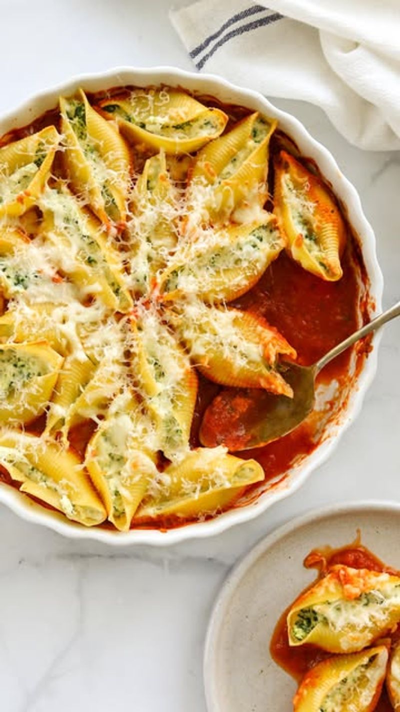 Spinach and Ricotta Stuffed Shells