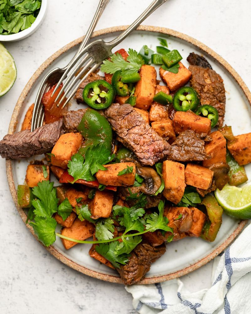 Steak and Sweet Potato Bowl