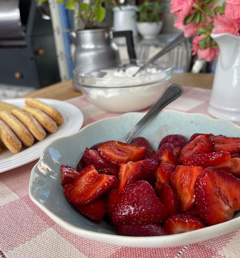 Strawberries and Balsamic Vinegar