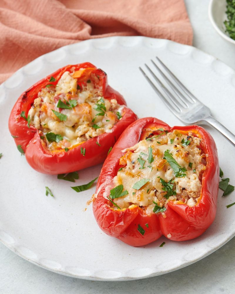 Stuffed Bell Peppers with Turkey