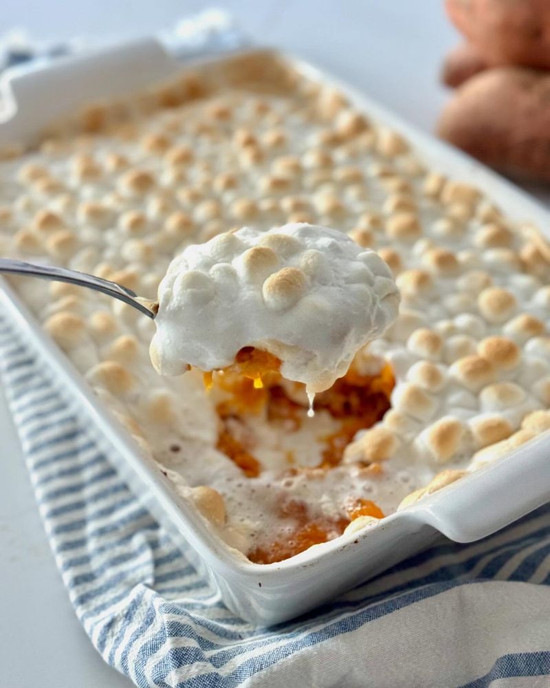 Sweet Potato Casserole with Marshmallows