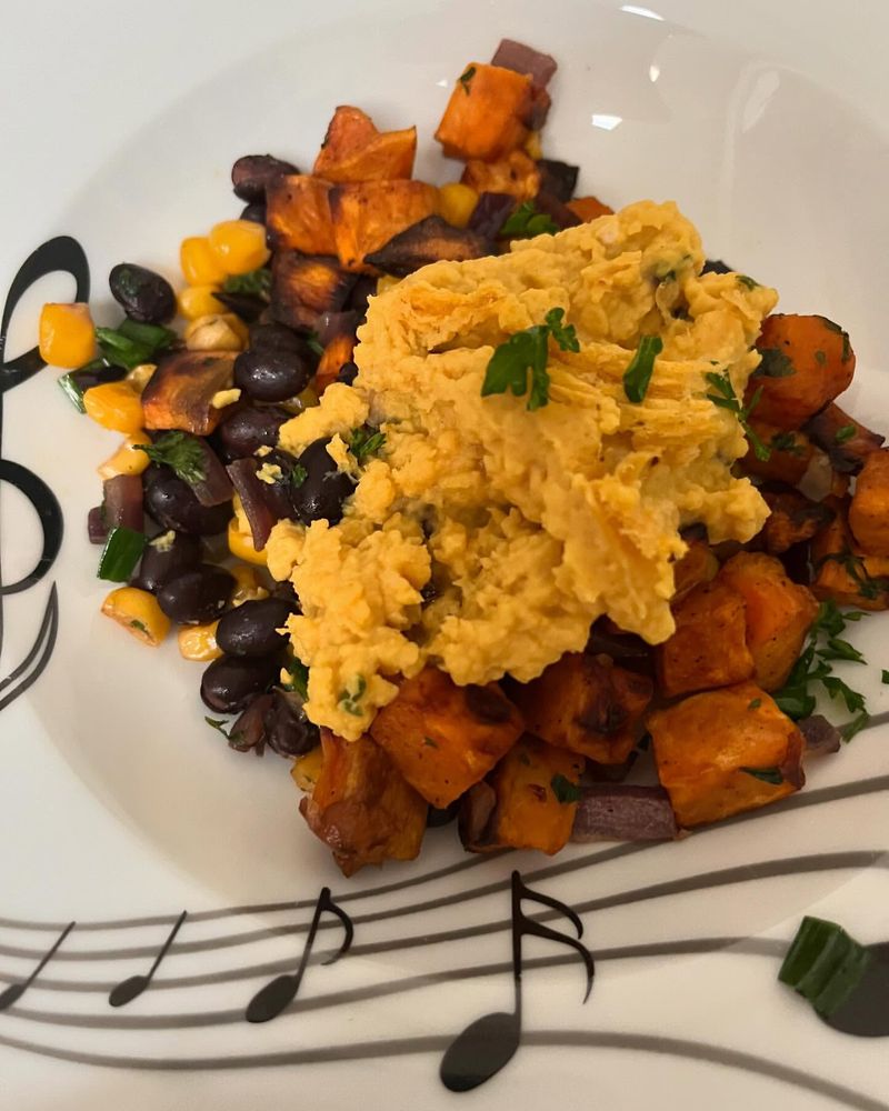 Sweet Potato and Black Bean Hash