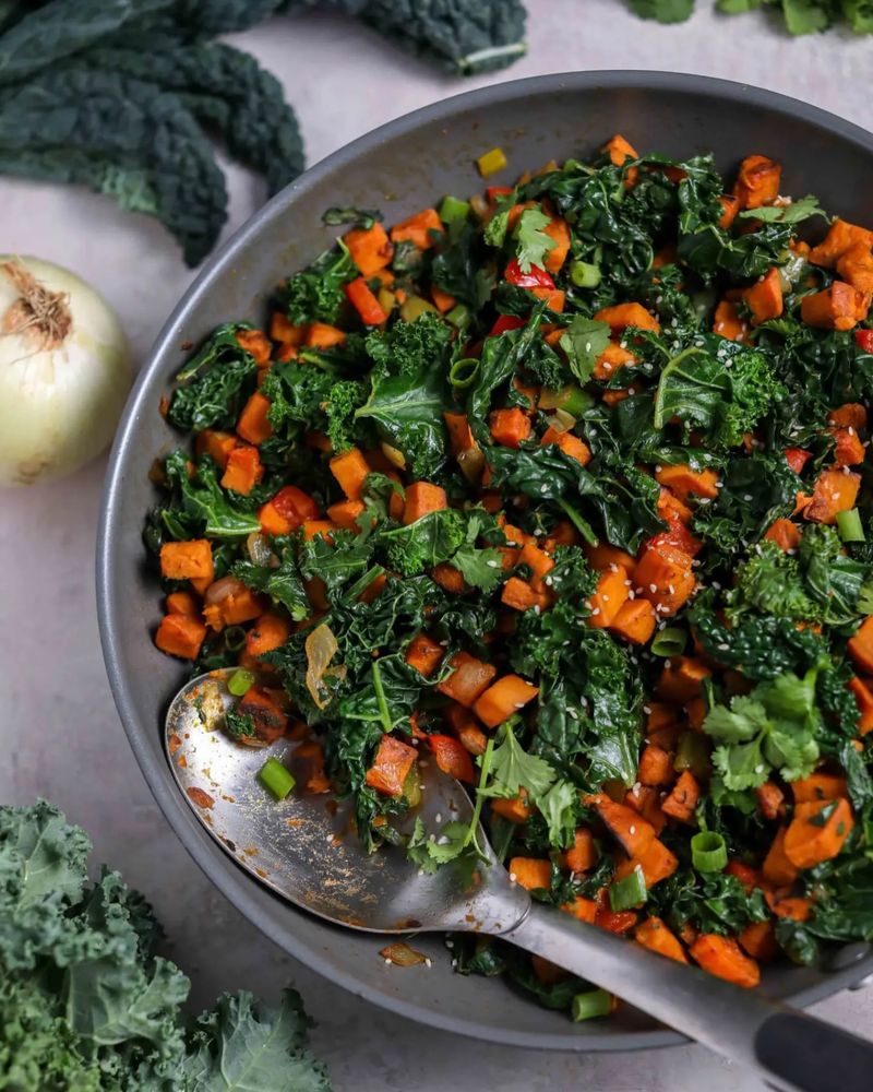 Sweet Potato and Kale Hash