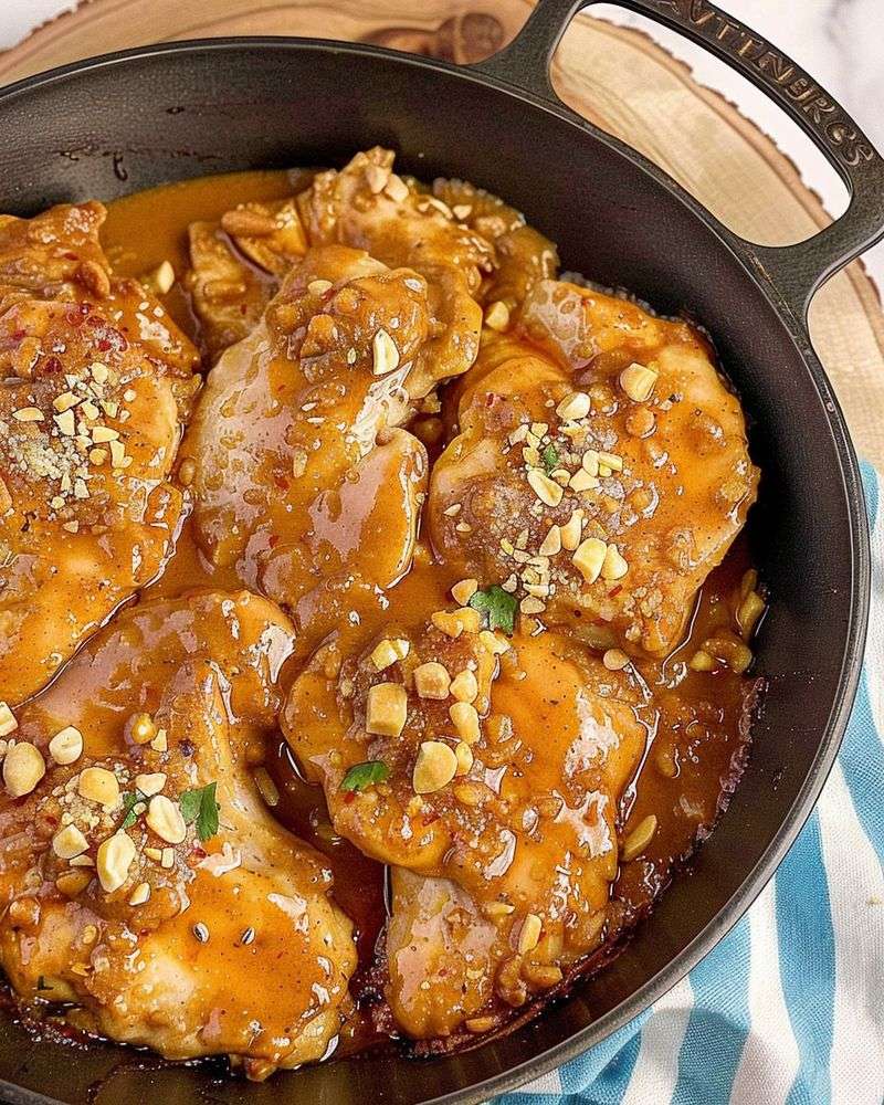 Thai Peanut Chicken Thighs