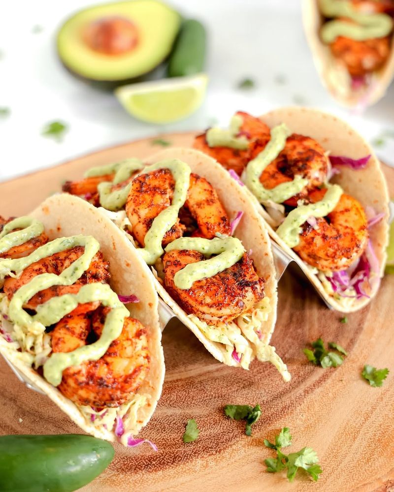 Shrimp and Avocado Tacos