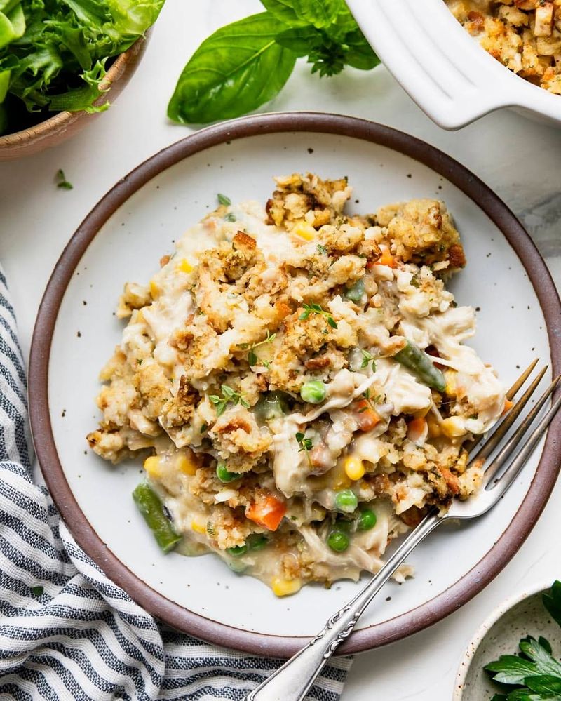 Turkey and Stuffing Casserole