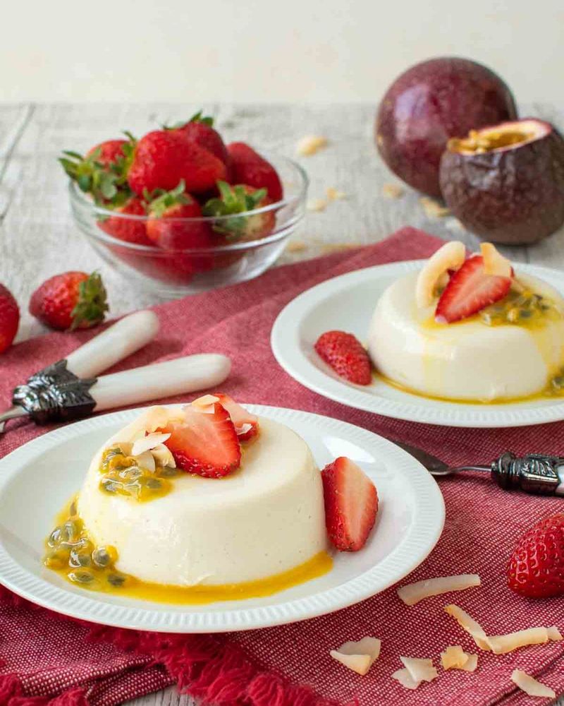 Vanilla Coconut Milk Panna Cotta