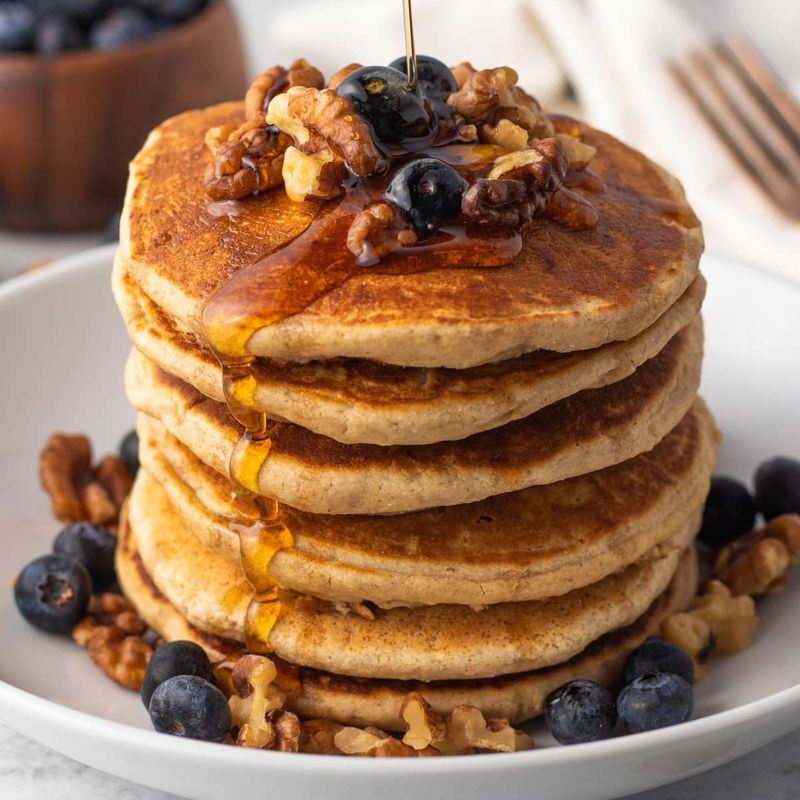 Vegan Pancakes with Maple Syrup