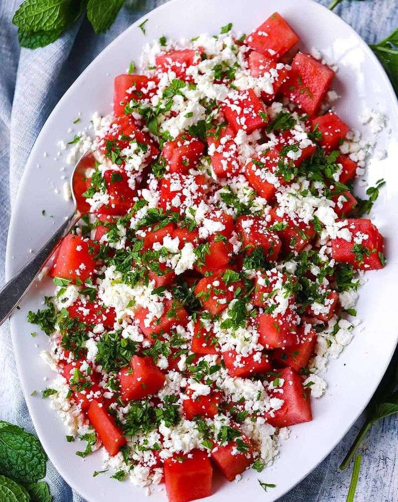 Watermelon and Feta Cheese