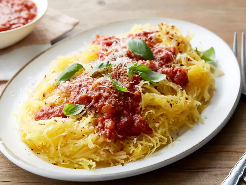 Instant Pot Spaghetti Squash with Marinara