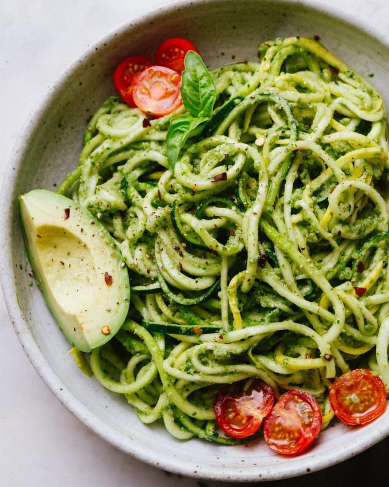 Zucchini Noodles with Pesto