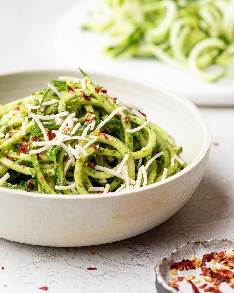 Zucchini Noodles with Pesto