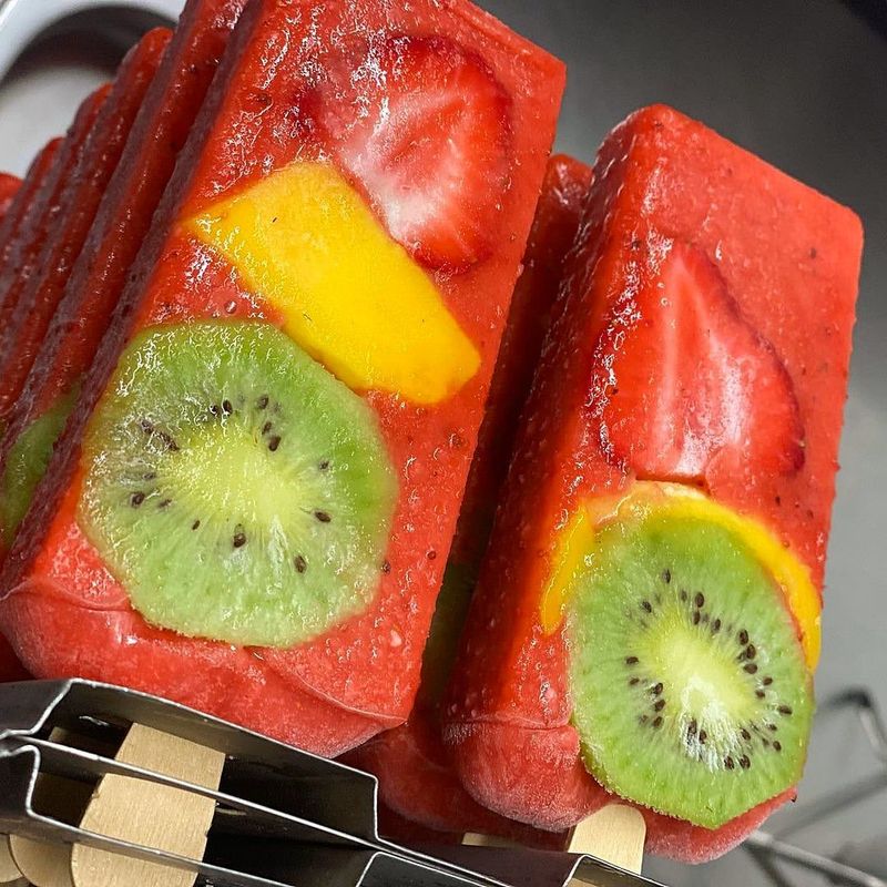 Fresh Fruit Popsicles