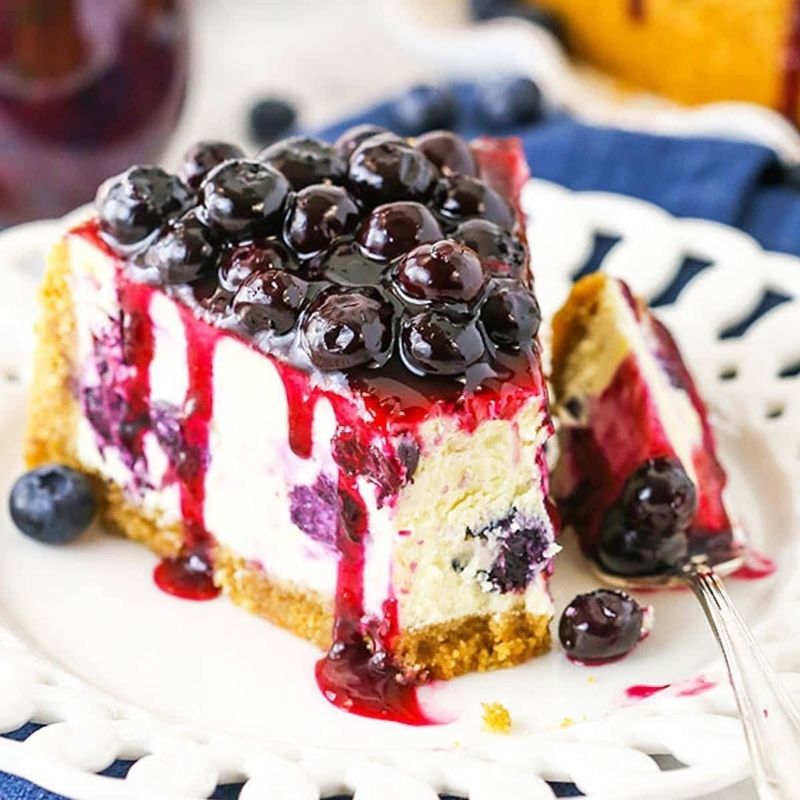 No-Bake Blueberry Cheesecake