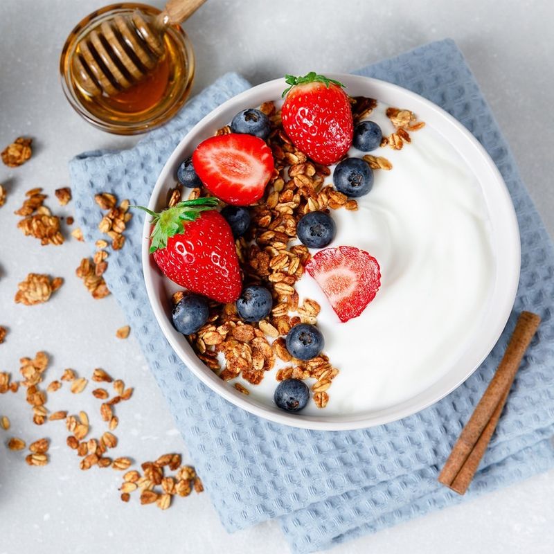 Greek Yogurt with Honey and Berries