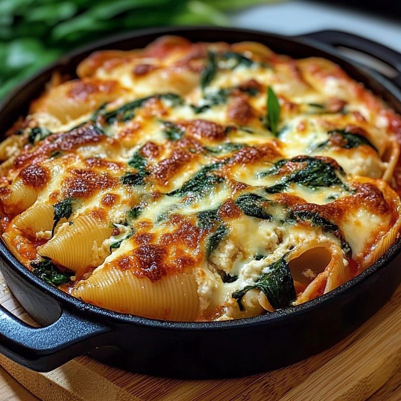 Stuffed Shells with Spinach and Ricotta