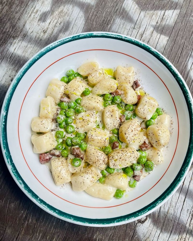 Ricotta Gnocchi with Peas