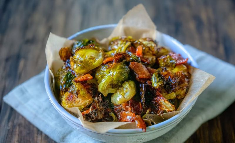 Crispy Brussels Sprouts with Maple Glaze