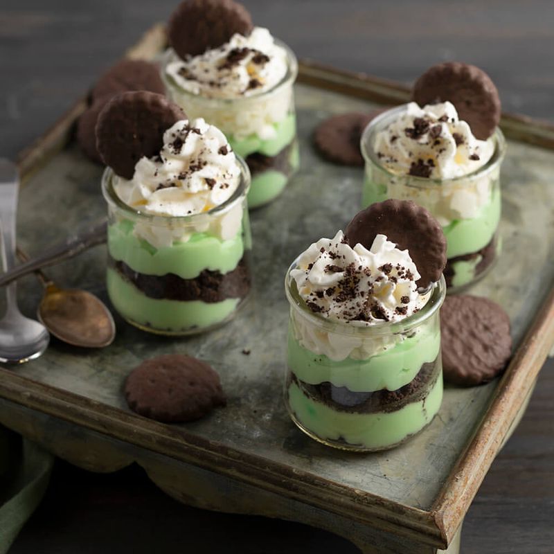 Chocolate Mint Parfaits