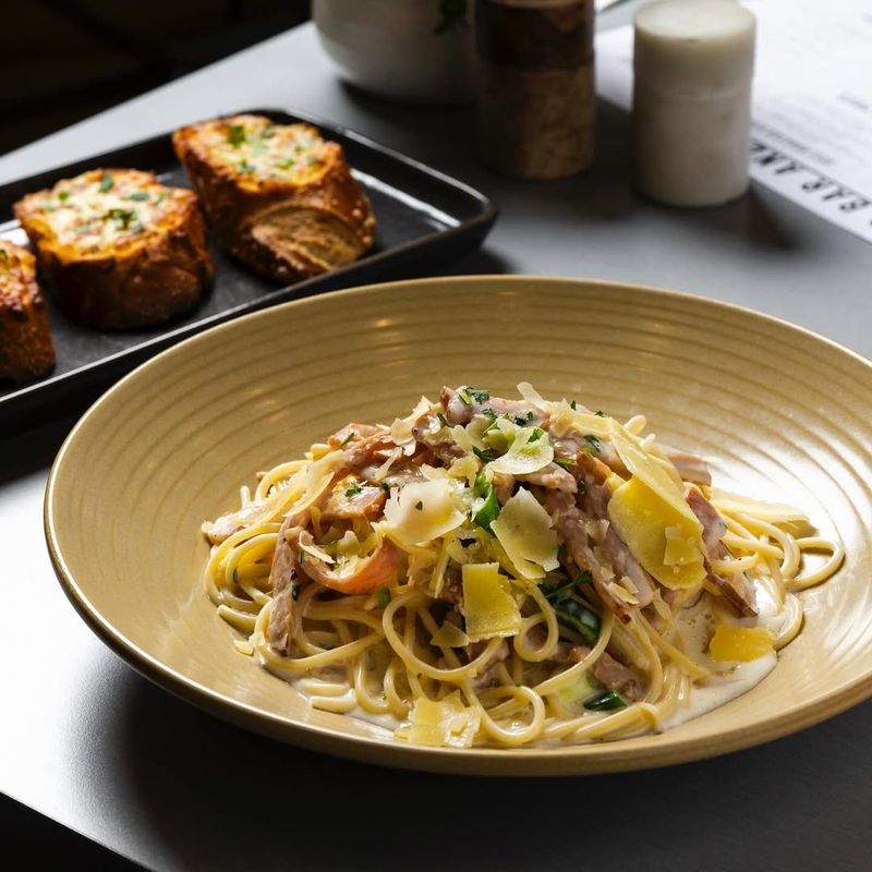 Spring Onion and Bacon Pasta