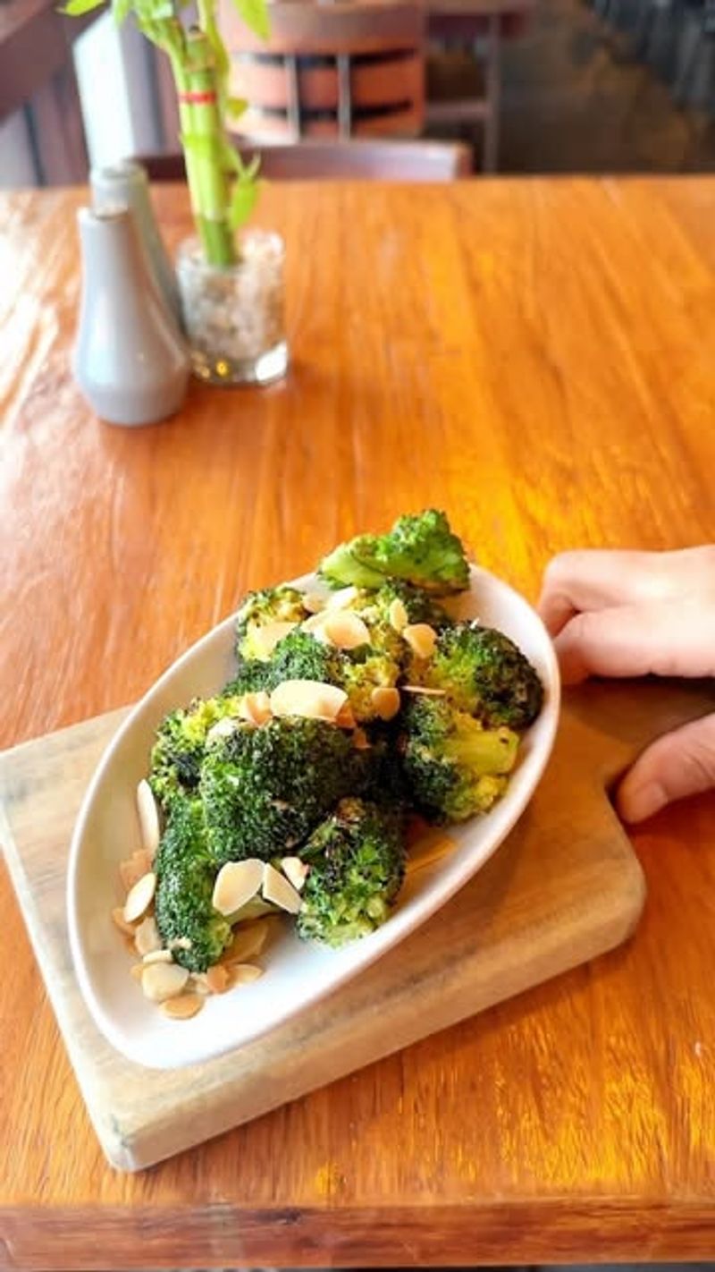 Charred Broccoli with Almonds