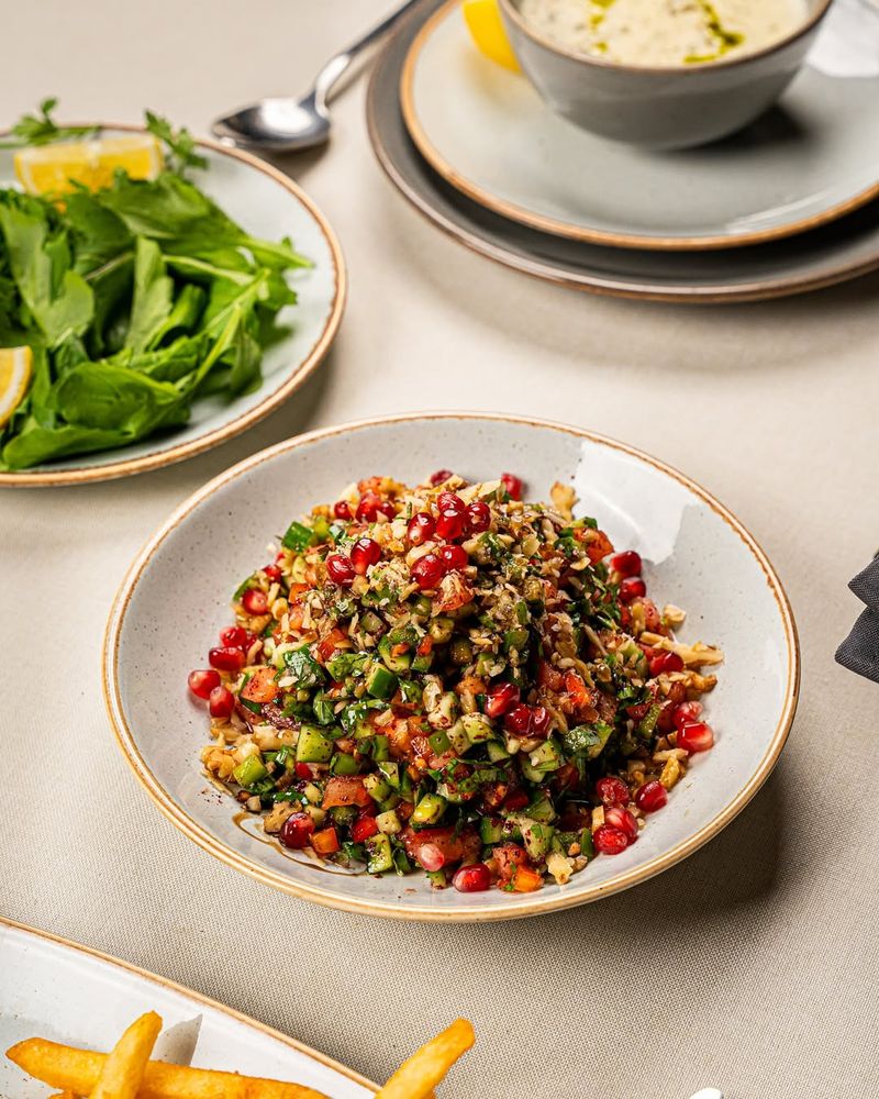 Pomegranate Walnut Couscous